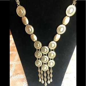 Chico’s Antique Gold Tone Statement Necklace